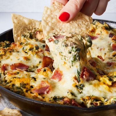 Zesty Bacon, Spinach & Artichoke Dip Recipe