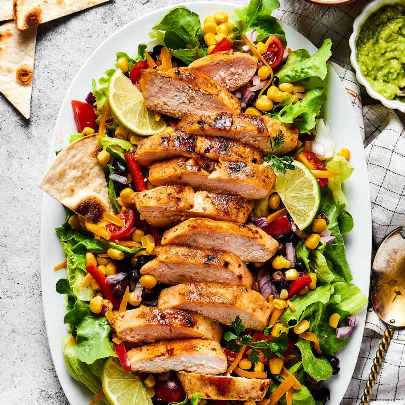 Zesty Southwest Salad with Lime & Cilantro Dressing